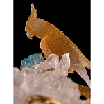 Люстра круглая на золотом каркасе с птичками и цветочным декором Miscellaneous herbs варинант исполнения - 3 | Loft Concept в Екатеринбурге