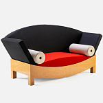 Дизайнерский диван с двумя подушками-валиками Poltronova Mitzi Sofa варинант исполнения - 3 | Loft Concept в Екатеринбурге