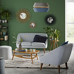 Кресло серое Pauley Grey Armchair варинант исполнения - 4 | Loft Concept в Екатеринбурге