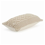 Чехол на подушку с макраме бежевого цвета Macrame варинант исполнения - 1 | Loft Concept в Екатеринбурге