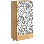 Шкаф с принтом Leaf bouquet варинант исполнения - 1 | Loft Concept в Екатеринбурге