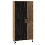 Шкаф двухдверный с 2-мя отделами с полками Stone Effect варинант исполнения - 1 | Loft Concept в Екатеринбурге