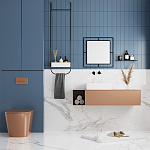 Настенное зеркало квадратной формы в черной металлической раме CORNER MIRROR BLACK варинант исполнения - 3 | Loft Concept в Екатеринбурге