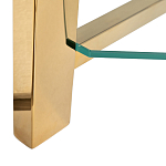 Стеллаж золото с прозрачными стеклянными полками Safekeeping варинант исполнения - 3 | Loft Concept в Екатеринбурге