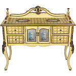 Комод деревянный Illustration of flowers варинант исполнения - 1 | Loft Concept в Екатеринбурге