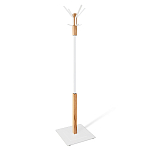 Вешалка с квадратным основанием и 4-мя белыми металлическими крючками Industrial Metal Rust варинант исполнения - 1 | Loft Concept в Екатеринбурге