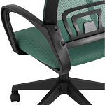 Офисное кресло с основанием из черного пластика Desk chairs Green варинант исполнения - 7 | Loft Concept в Екатеринбурге