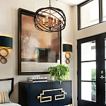 Люстра черная из эллиптических элементов Overlapping Orbits варинант исполнения - 2 | Loft Concept в Екатеринбурге