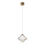 Подвесной светильник с плафоном из фактурного прозрачного стекла Light Ensemble варинант исполнения - 3 | Loft Concept в Екатеринбурге