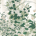 Обои ручная роспись Uki Hana Original Colourway on 12 Carat White Gold gilded paper варинант исполнения - 1 | Loft Concept в Екатеринбурге