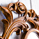 Зеркало настенное с рамой цвета античная бронза Classic Ornament Mirror варинант исполнения - 4 | Loft Concept в Екатеринбурге