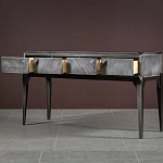 Консоль прямоугольная серая с 4-мя выдвижными ящиками Grany варинант исполнения - 3 | Loft Concept в Екатеринбурге