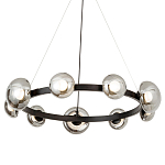 Светодиодная кольцевая люстра IONA Сhandelier black варинант исполнения - 1 | Loft Concept в Екатеринбурге