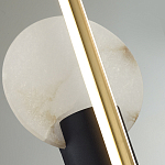 Бра с круглым плафоном из алебастра и бронзовой декоративной стрекозой 65 Alaris  варинант исполнения - 6 | Loft Concept в Екатеринбурге