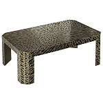 Дизайнерский кофейный стол с рисунком леопард Neytiri Beige Leopard варинант исполнения - 1 | Loft Concept в Екатеринбурге