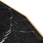 Консоль с чёрной столешницей и золотым фигурным основанием Cosmo варинант исполнения - 4 | Loft Concept в Екатеринбурге