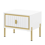 Тумба прикроватная белая с ящиком Antique Order варинант исполнения - 1 | Loft Concept в Екатеринбурге