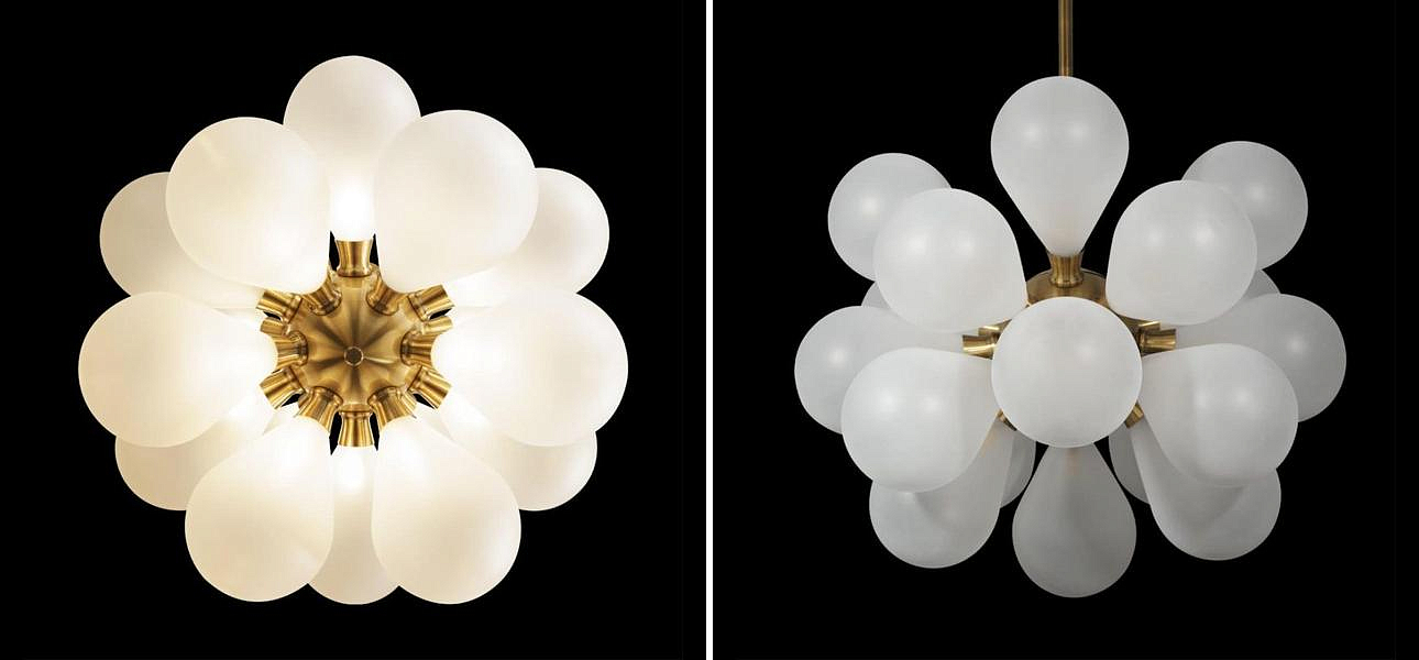 Люстра Simonet Chandelier White 55 см Люстра Simonet Chandelier White 55 см - Loft-Concept в Екатеринбурге