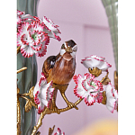 Ваза с птицами и цветами из фарфора с бронзовыми элементами Garden of Eden варинант исполнения - 7 | Loft Concept в Екатеринбурге