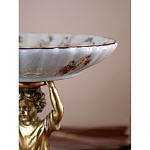 Чаша с цветочным орнаментом на ножке в виде бронзового ангела Eden Garden варинант исполнения - 8 | Loft Concept в Екатеринбурге