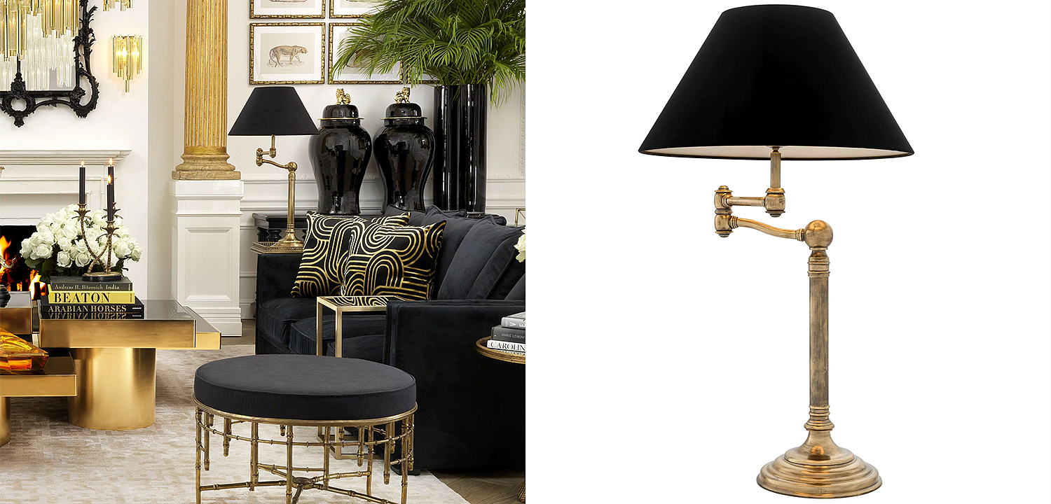 Настольная лампа Eichholtz Table Lamp Regis Настольная лампа Eichholtz Table Lamp Regis - Loft-Concept в Екатеринбурге