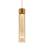 Подвесной светильник золото Sparkling Bubbles Tube Gold Amber Hanging Lamp варинант исполнения - 1 | Loft Concept в Екатеринбурге