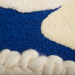 Ковер ручной работы Electric blue and popcorn варинант исполнения - 3 | Loft Concept в Екатеринбурге