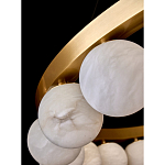 Люстра круглая с сферическими плафонами из натурального камня Phased Spheres варинант исполнения - 3 | Loft Concept в Екатеринбурге