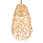 Подвесной светильник золотой в виде кораллов Coral Decor варинант исполнения - 2 | Loft Concept в Екатеринбурге