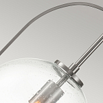 Подвесной светильник с прозрачным плафоном в форме шара в арочной подвеске Hinkley варинант исполнения - 16 | Loft Concept в Екатеринбурге