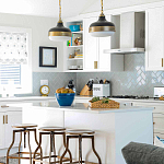 Подвесной светильник с круглым белым плафоном в индустриальном стиле Feiss варинант исполнения - 8 | Loft Concept в Екатеринбурге