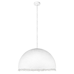 Подвесной светильник в форме купола белого цвета с ажурной бахромой Tactile Line варинант исполнения - 7 | Loft Concept в Екатеринбурге