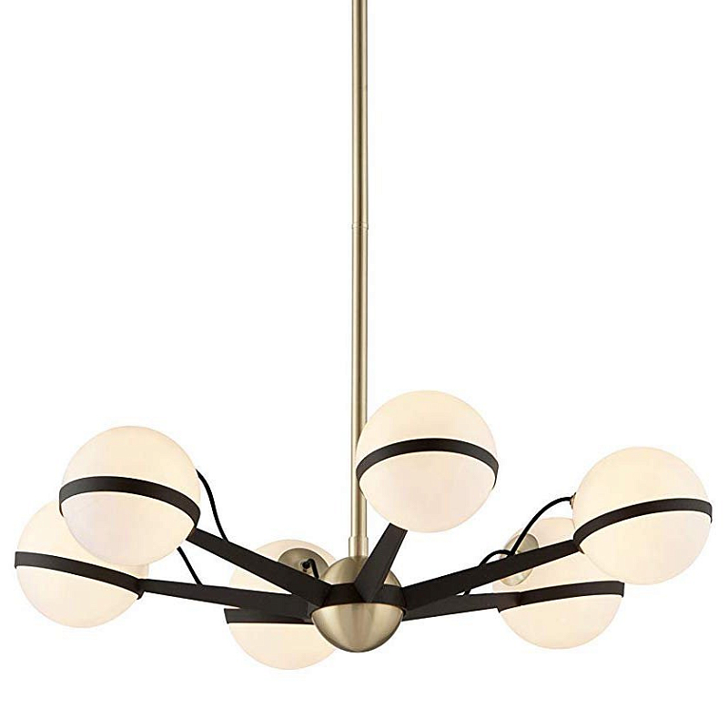 Люстра Troy Lighting Ace Chandelier Коричневый Молочный Люстра Troy Lighting Ace Chandelier Коричневый Молочный в Екатеринбурге | Loft Concept
