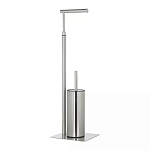 Держатель для туалетной бумаги с ершиком Chrome Bathroom Accessory варинант исполнения - 2 | Loft Concept в Екатеринбурге