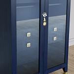 Дизайнерский шкаф витрина Elsa Dreams Blue с 4-мя ящиками варинант исполнения - 3 | Loft Concept в Екатеринбурге