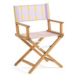 Кресло режиссерское из акации и ткани Geneva варинант исполнения - 5 | Loft Concept в Екатеринбурге