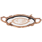 Поднос декоративный с фигурками птиц Mirror Surface Bronze варинант исполнения - 1 | Loft Concept в Екатеринбурге