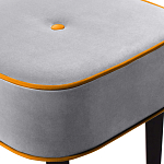 Квадратный мягкий пуф на черных ножках Winton Pouf Square варинант исполнения - 12 | Loft Concept в Екатеринбурге