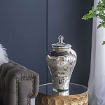 Ваза из стекла с крышкой и декоративными узорами Chinoiserie Ceramics варинант исполнения - 7 | Loft Concept в Екатеринбурге