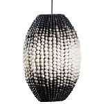 Подвесной светильник вертикальной овальной формы украшенный круглыми бусинами Gradient Oval Pendant Lamp  варинант исполнения - 1 | Loft Concept в Екатеринбурге