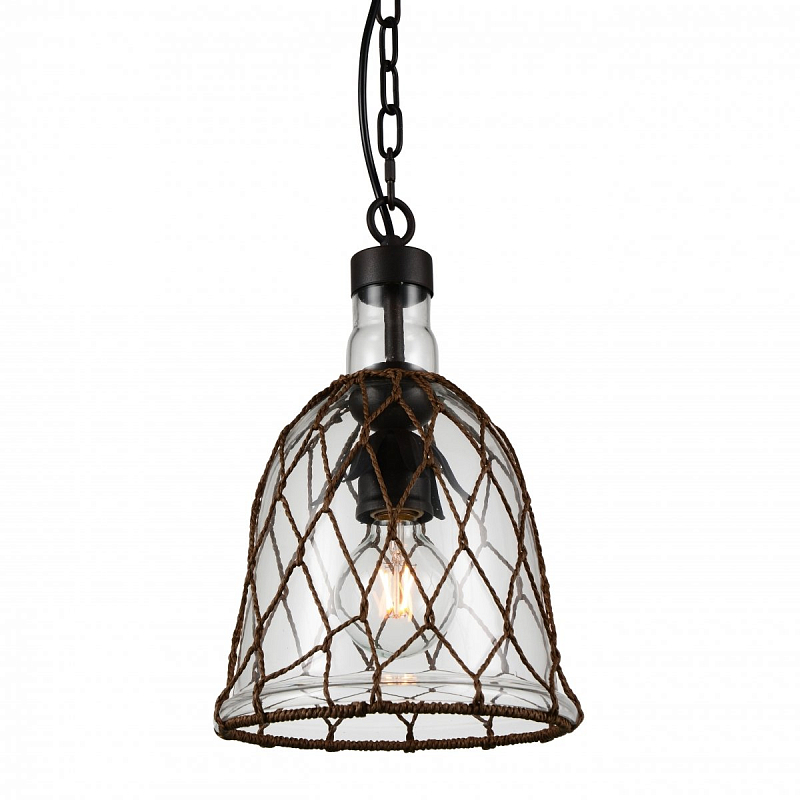 Подвесной светильник bell fishnet pendant lamp Черный Подвесной светильник bell fishnet pendant lamp Черный в Екатеринбурге | Loft Concept