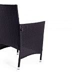 Обеденный комплект из искуственного ротанга Vintara черный варинант исполнения - 3 | Loft Concept в Екатеринбурге