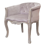Кресло низкое в стиле прованс Розовый Велюр Louis French Armchair  варинант исполнения - 3 | Loft Concept в Екатеринбурге