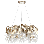 Люстра с декоративными подвесками из прозрачного стекла в форме монеток FAIRYTREE Light варинант исполнения - 6 | Loft Concept в Екатеринбурге