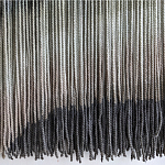 Пейзаж из нитей Макраме Wall decor Black and White Landscape варинант исполнения - 4 | Loft Concept в Екатеринбурге