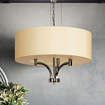 Люстра подвесная с цилиндрическим абажуром кремового цвета Natural Concepts варинант исполнения - 3 | Loft Concept в Екатеринбурге