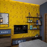 Гипсовая 3D Панель M-41 A, B варинант исполнения - 3 | Loft Concept в Екатеринбурге