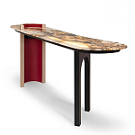 Консоль с овальной столешницей со светодиодной подсветкой Ruby варинант исполнения - 1 | Loft Concept в Екатеринбурге