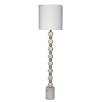 Торшер мраморный с белым абажуром Floor lamp Jewelry варинант исполнения - 1 | Loft Concept в Екатеринбурге