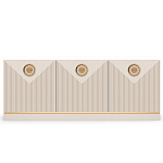 ТВ-тумба с 3-мя фактурными дверцами Satin Furniture варинант исполнения - 2 | Loft Concept в Екатеринбурге